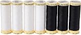 Gütermann Sew-All Thread Set 7 x 100m Black White Polyester All Materials view 3