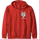 Wolf Zip Up Hoodie Men Women - Howl More Wolf Lover Gift Zip Hoodie