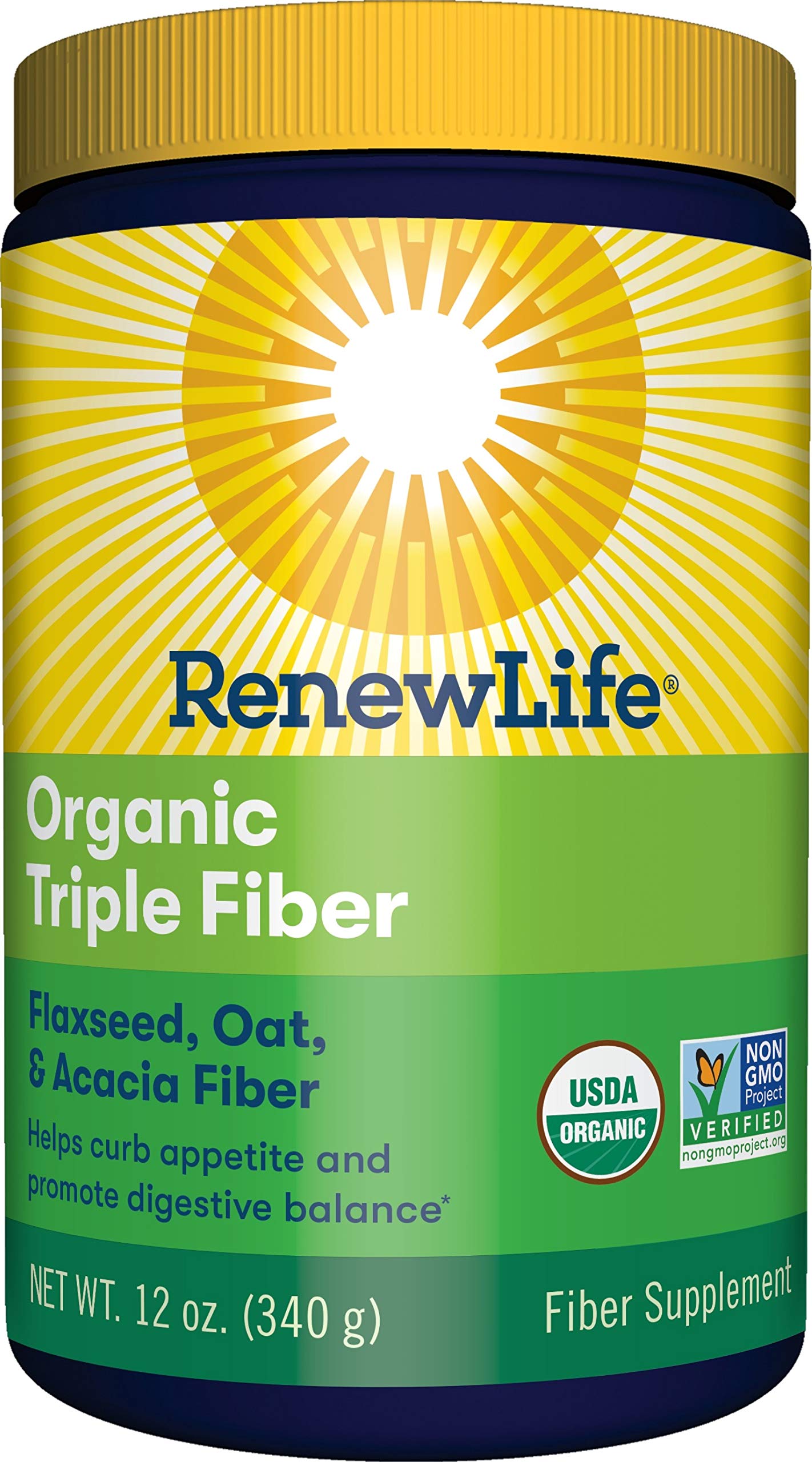 Renew Life Adult Fiber Supplement Organic Triple Fiber Dietary