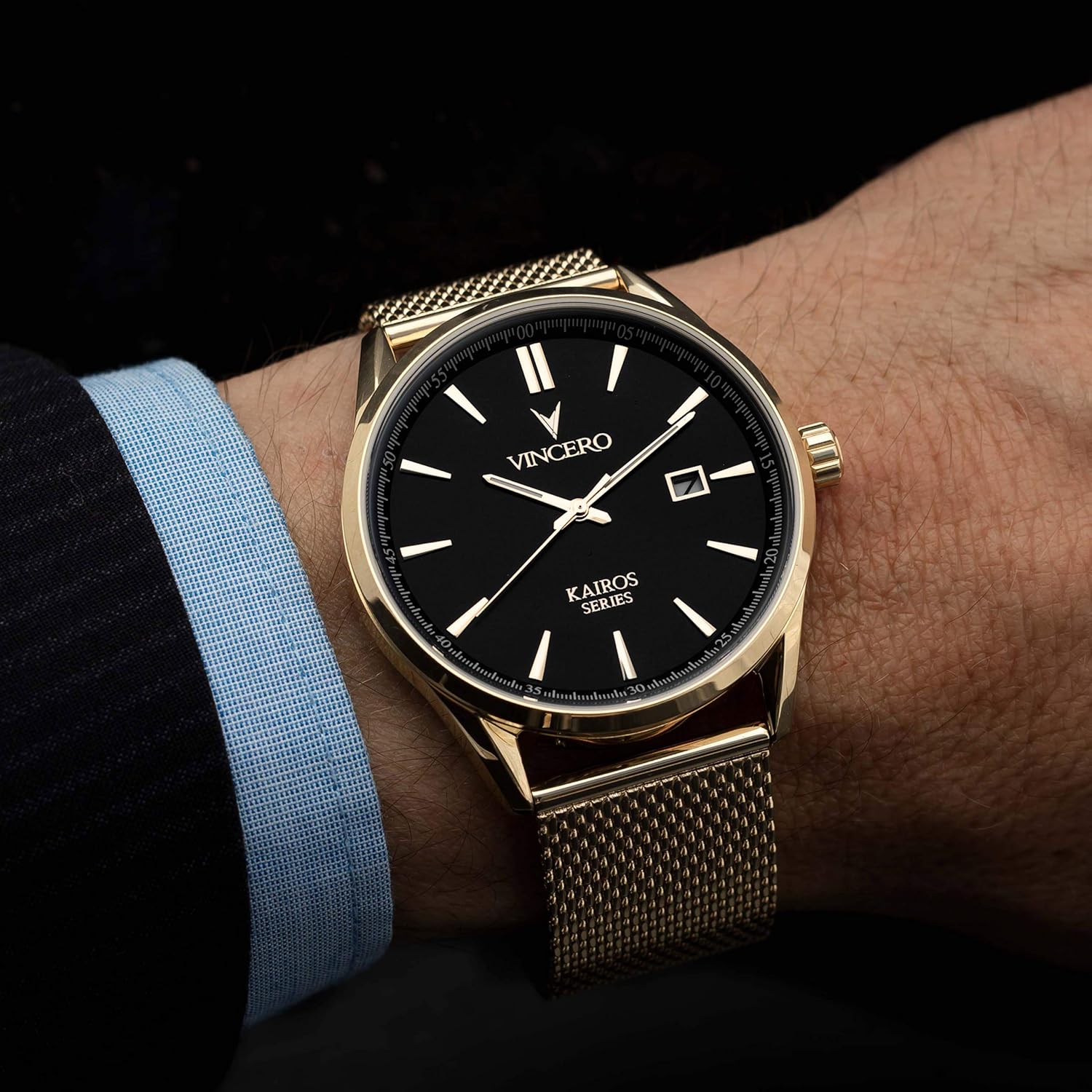 Vincero Luxury Mens Kairos Wrist Watch - 42mm Analog Watch - Japanese Quartz Movement…