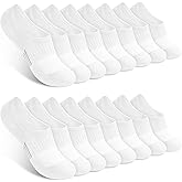 KUTTOR 8 Pairs No Show Socks Womens Cushioned Low Cut Ankle Invisible Socks Non Slip Athletic Casual Socks