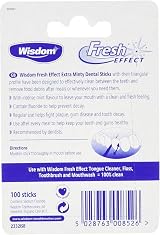 Wisdom Fresh Effects Dental Wood-Count Sticks 4 Pack 400 Count Total view 3