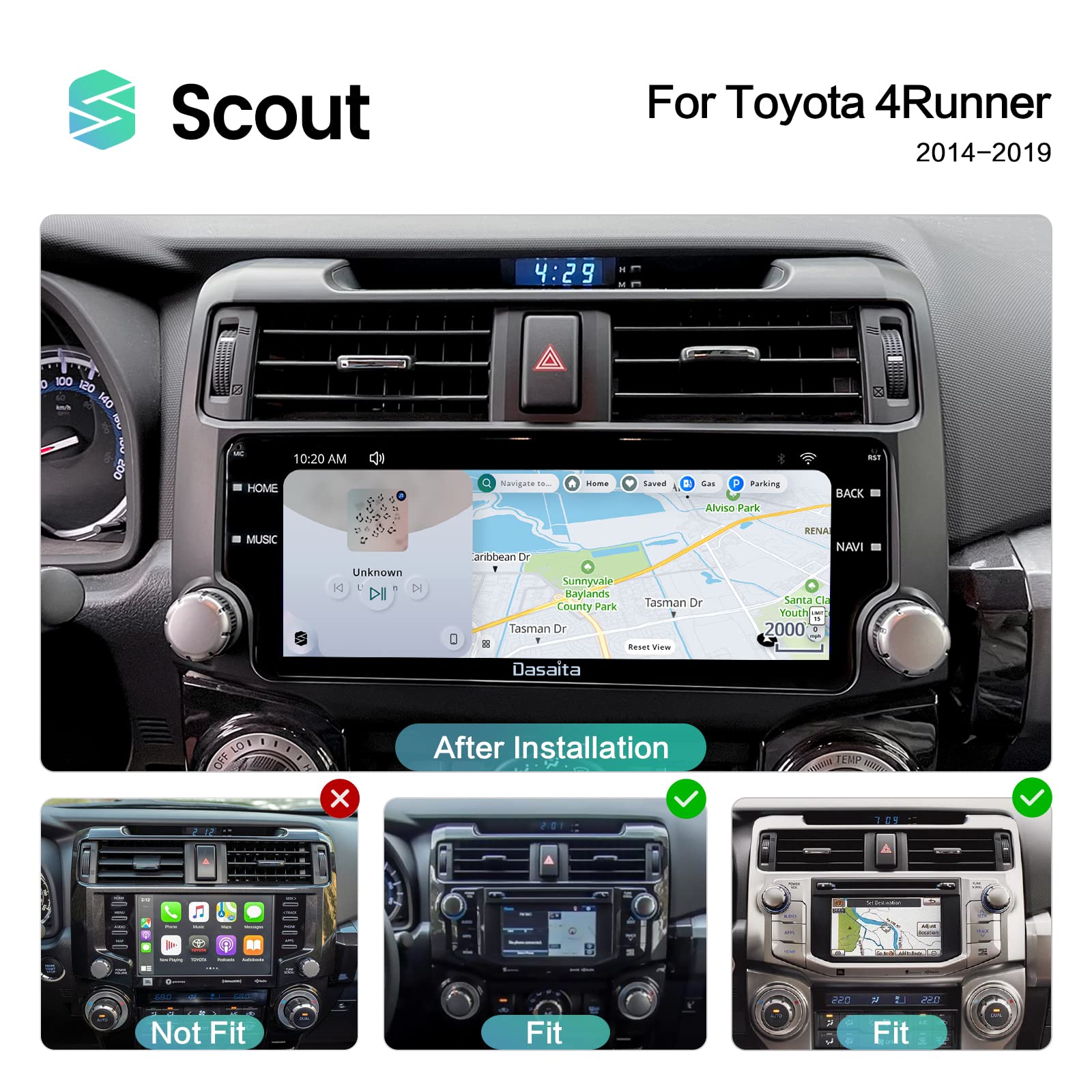 Mua Dasaita Scout 10.25" Car Stereo for Toyota 4Runner 2014 2015 2016 ...