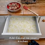 The Master Herbalist Unscented & Wipe Clean Drawer Liners Lemons Design 60x42cm view 3