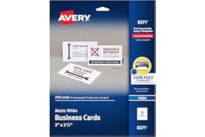 Microperforated Business Cards with Sure Feed, Inkjet