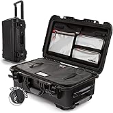 NANUK 935 Pro Photo with N-Cubik – Waterproof Travel Camera Hard Case with 13L N-Cubik Insert and Wheels, 22” x 14” x 9”, Dustproof and Impact-Resistant, Airline Carry-On Approved – Black