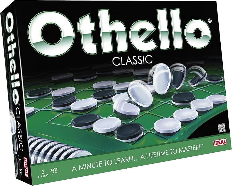Ideal Othello Classic Game: Two Players Strategy Disk Flip Fun Brand Ideal
