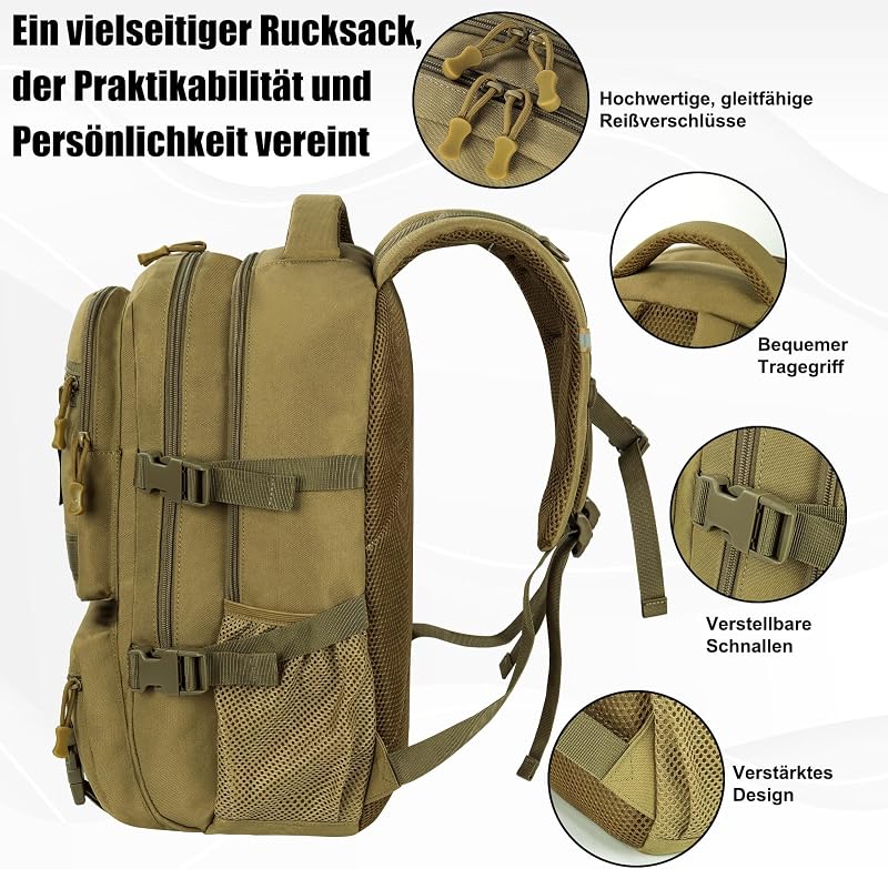 Schulrucksack Teenager Jungen Groß Laptop Rucksack Herren Tagesrucksack