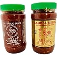 Huy Fong Sampler Bundle with 1 Chili Garlic Sauce and 1 Sambal Oelek Ground Fresh Chili Paste (8 oz each), 8 Ounces
