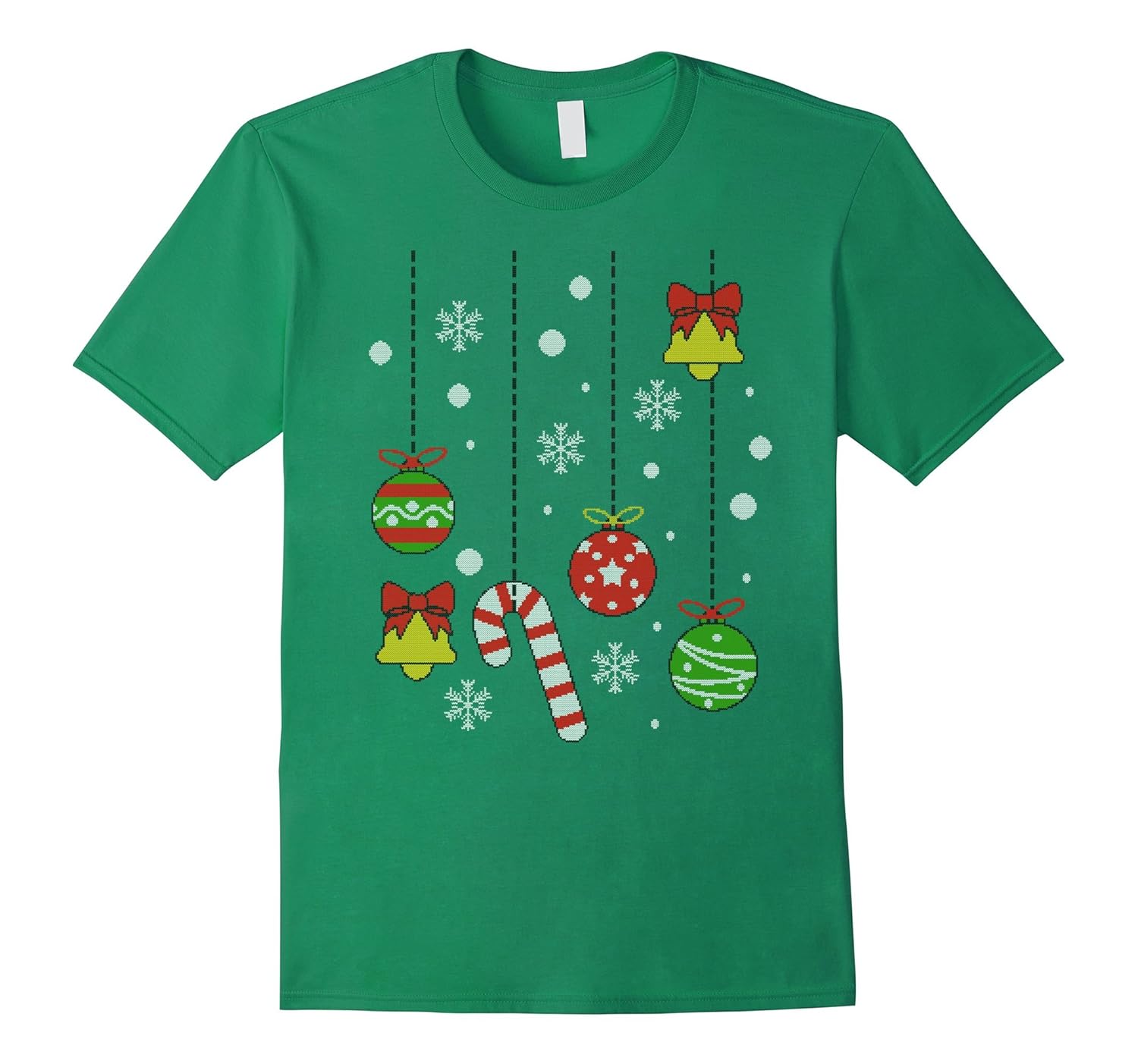 Funny DIY Christmas Tree Ugly Sweater T-Shirt-ANZ