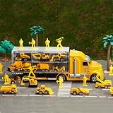 JOYIN 25 in 1 Construction Truck Playset with Sounds Lights Carrier Truck view 8