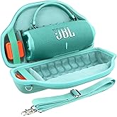 co2CREA Case for JBL Charge 6 Waterproof Portable Bluetooth Speaker, Hard Travel Bag with Detachable Shoulder Strap (Mint Green Case)