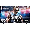 Hisense 55" Class QD7 Series Mini-LED 4K UHD Smart Fire TV (55QD7QF, 2025 Model) - QLED, HDR10+, Dolby Vision, Dolby Atmos, Game Mode Plus, ALLM, Alexa Built in with Voice Remote, Streaming TV, Black