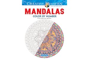 Creative Haven Mandalas Color by Number Coloring Book
