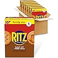 RITZ Whole Wheat Crackers, Snacks for Kids and Adults, Bulk Lunch Snacks, Family Size, 6-19.3 oz Boxes