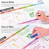 Feela 4 Pack Magnetic Whiteboard Calendar Set for Fridge with 8 Markers view 3