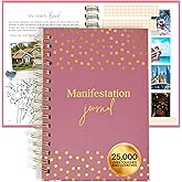 SHINE SPARKLE SLAY Guided Manifestation Journal for Women - 369 Manifestation Method, Fresh Start Goal Setting Planner & Vision Board Journal A5 Pink