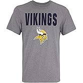 New Era NFL Men's 50 Yard Line Dri-Fit Short Sleeve T-Shirt, Minnesota Vikings, Medium