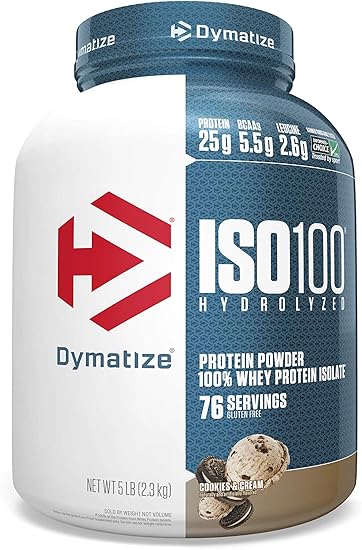 Dymatize ISO100 Hydrolyzed 100% Whey Protein Isolate Cookies ...