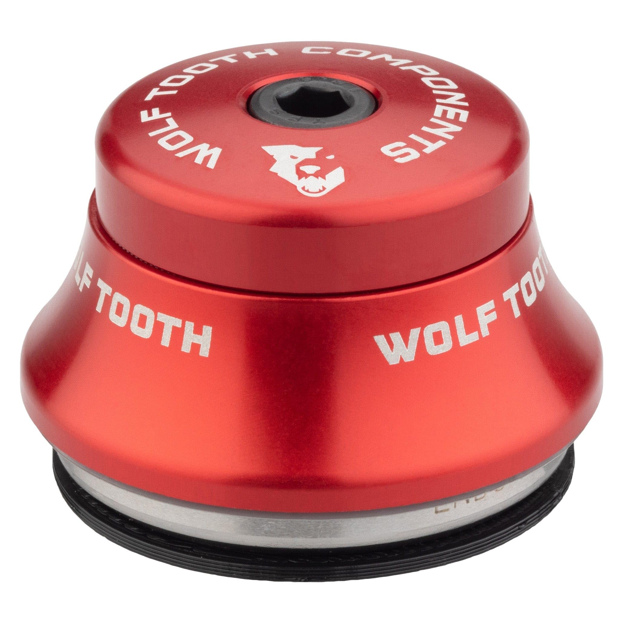 Wolf Tooth | Premium IS Headset IS41 15mm Stack Red | Lightweight Aluminium Headset Stainless Steel Bearings Wide Colour Range