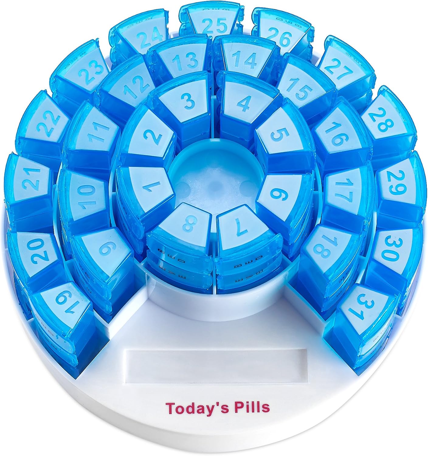 Monthly Pill Box by MEDca, Smart Prescription Organization with Multiple Daily Doses Section - Image 3
