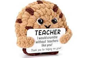 YUEYUQIU Funny Handmade Crochet Cookie Gifts - Thank You for Helping Me Grow, Unique Teacher Appreciation Present from Studen