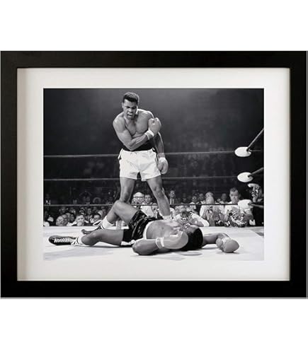 Amazon.com: Artist Unknown Muhammad Ali meets The Beatles b&w