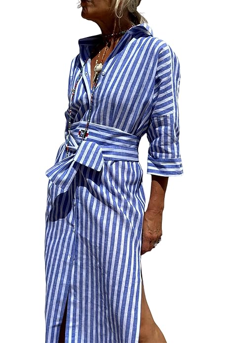 Vestido Camisero Vestidos Verano Tallas Grandes Amazon Vestidos