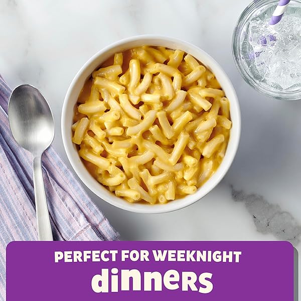 ANNIE’S VEGAN MAC AND CHEDDAR FLAVOR SAUCE, VEGAN MACARONI AND CHEESE MADE WITH ORGANIC PASTA, 4 CT, 24 OZ