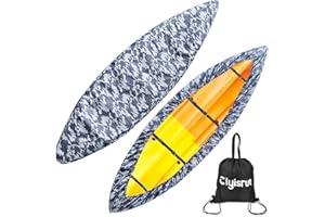 Waterproof Kayak Cover, 10 FT-11.4 FT Canoe Covers Kayak Accessories, Boat Outdoor Oxford Storage Marine Cockpit Dust Cover U