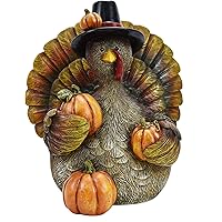 THANKS Pumpkin Decoration | Thanksgiving 6 Pcs Hand-painted Pumpkins Fall House Decor For Thanksgiving Harvest Day Tabletop Collection, Kitchen Living Room Bedroom