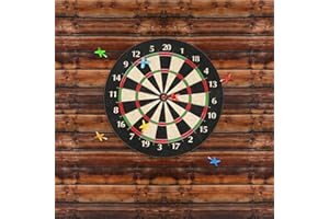 QSCFKL Dart Board Wall Protectors, 36" H X 24" W X 0.5" Thickness Felt Wood Grain Boards Wall Protector Square Dart Boards Backing Tiles