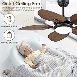Wiviniya Tropical Ceiling Fans with Lights and