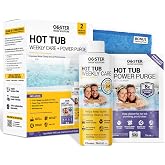 Ouster Hot Tub 3in1 Weekly Care 16oz + Power Purge 2oz, Towel &amp; Cup Kit | Hot Tub Chemicals, Cleaner, Clarifier &amp; Conditioner, Clears Hidden Gunk, Deep-Cleans Jets, Crystal-Clear &amp; Silky-Soft Water