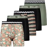 Billabong Mens Underwear, 5 Pack Nylon Breathable Performance Boxer Briefs