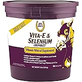 Horse Health Vita E &amp; Selenium Crumbles Vitamin Supplement, Supports Optimal Muscle Health &amp; Antioxidant Support, Selenium and Vitamin E Supplements for Horses, 3 lb, 96 Day Supply
