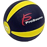 ProSource Weighted Rubber Medicine Ball for Full Body Workouts from 1.8-5.4kg (4lb-12lb)