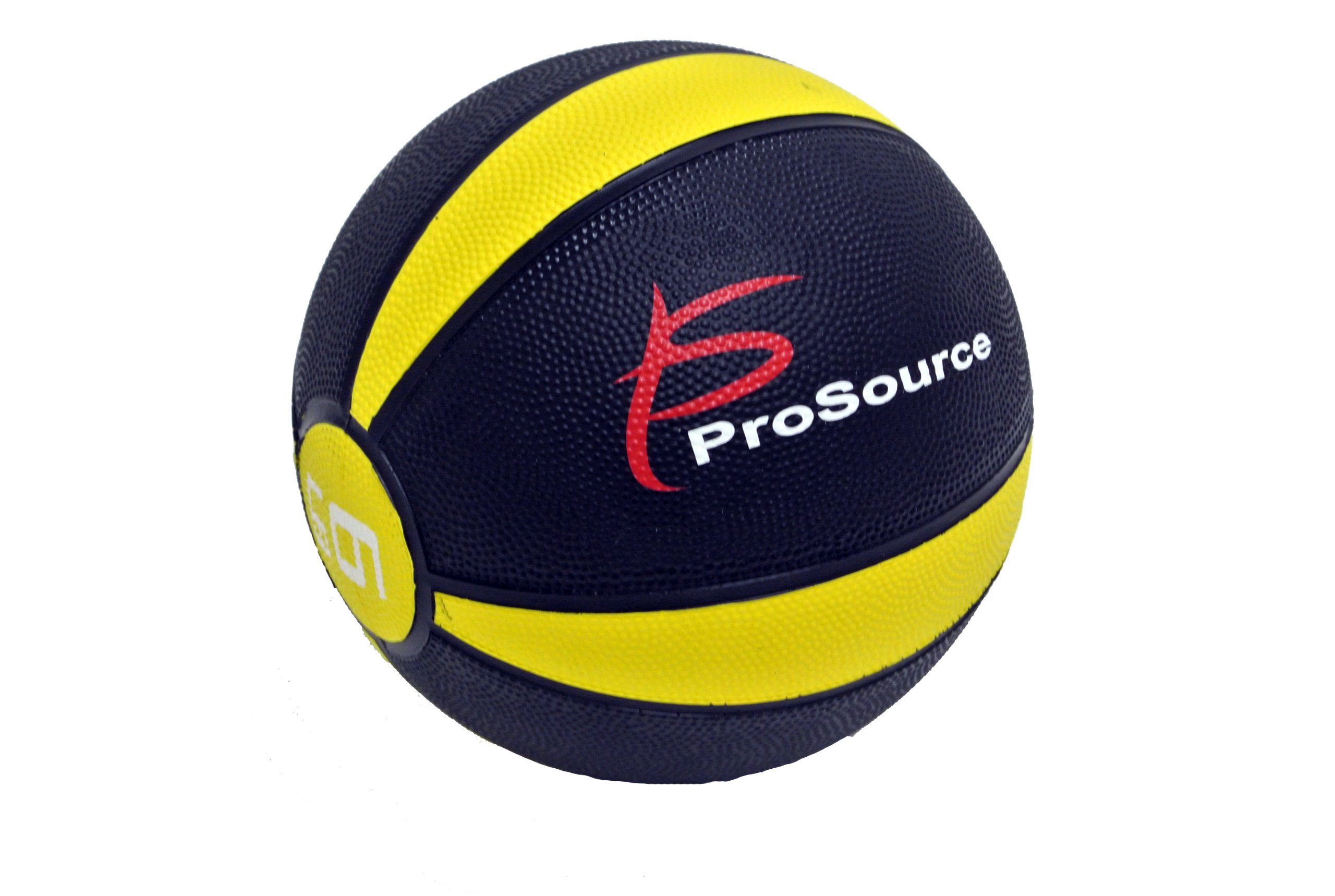 ProsourceFit Weighted Rubber Medicine Ball for Full Body Workouts, 6 lb