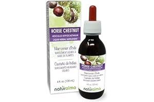 Naturalma Horse Chestnut (Aesculus hippocastanum) Seed Alcohol-Free Tincture - 4 fl oz Liquid Extract in Drops - Herbal Supplement - Vegan