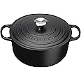 Le Creuset Enameled Cast Iron Signature Round Dutch Oven, 5.5 qt., Licorice