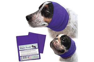 Happy Hoodie The Original Dog & Cat Calming Band - American Brand - Anxiety Relief/Noise Protection-Grooming-Thunder-Firework