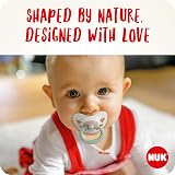 NUK Signature Baby Dummy 0-6 Months Heart-Shaped BPA-Free Case Green Stars 2 view 2