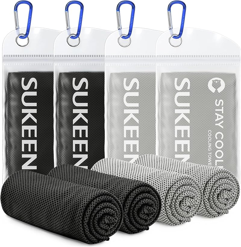 Sukeen Cooling Towel 40x12 Neck Face Microfiber Instant Cooling Gym Yoga