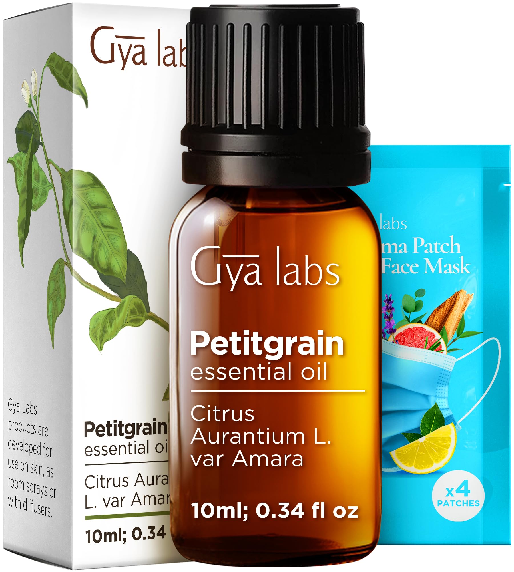 Gya Labs Petitgrain Essential Oil for Skin - 0.34