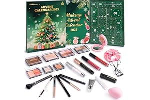 GIFTPIONEERS Makeup Advent Calendar 2025, 24 Days Christmas Beauty Countdown Calendar Makeup Set for Adult Women & Teen Girls, Ideal Xmas Holiday Surprise Gifts for Women