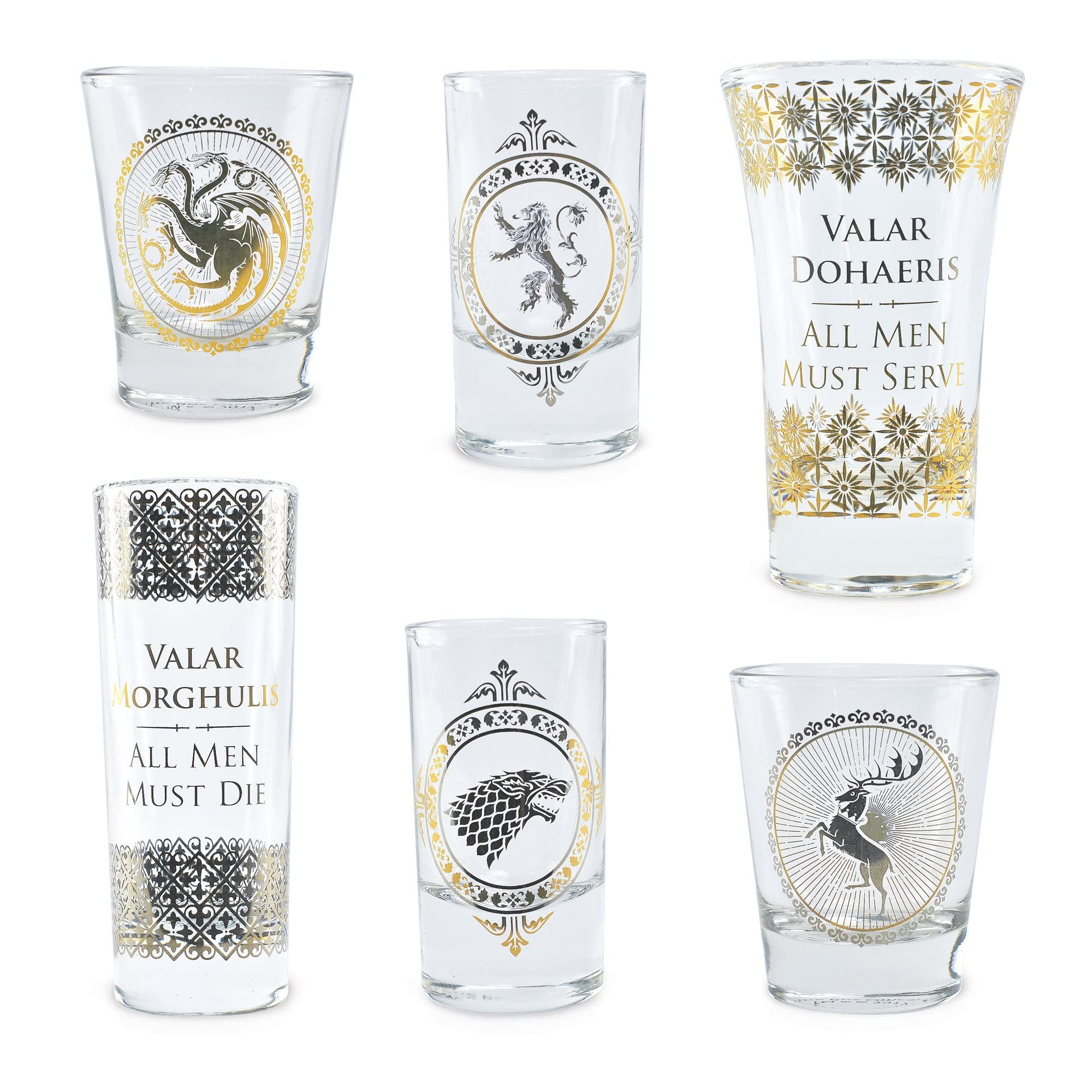 Game Of Thrones - Glassware - Game of Thrones Shot Glasses Set