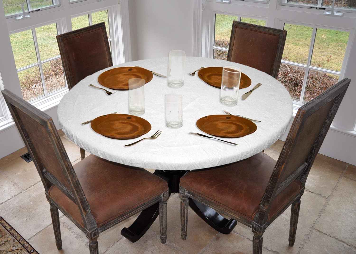 Best white flannel table cloth