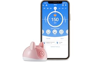 HUBBLE CONNECTED Roo Prenatal Heartrate Monitor – Portable, no Gel or Wires, Safe Bluetooth Technology – Listen, Track and Share Your Baby’s Heart Rate at 20 Weeks