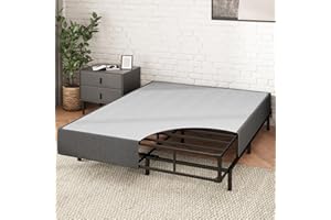Zinus 9 Inch WonderBox(TM) Smart Box Spring Quick Assembly Mattress Foundation, Durable Metal Frame, Full, Grey