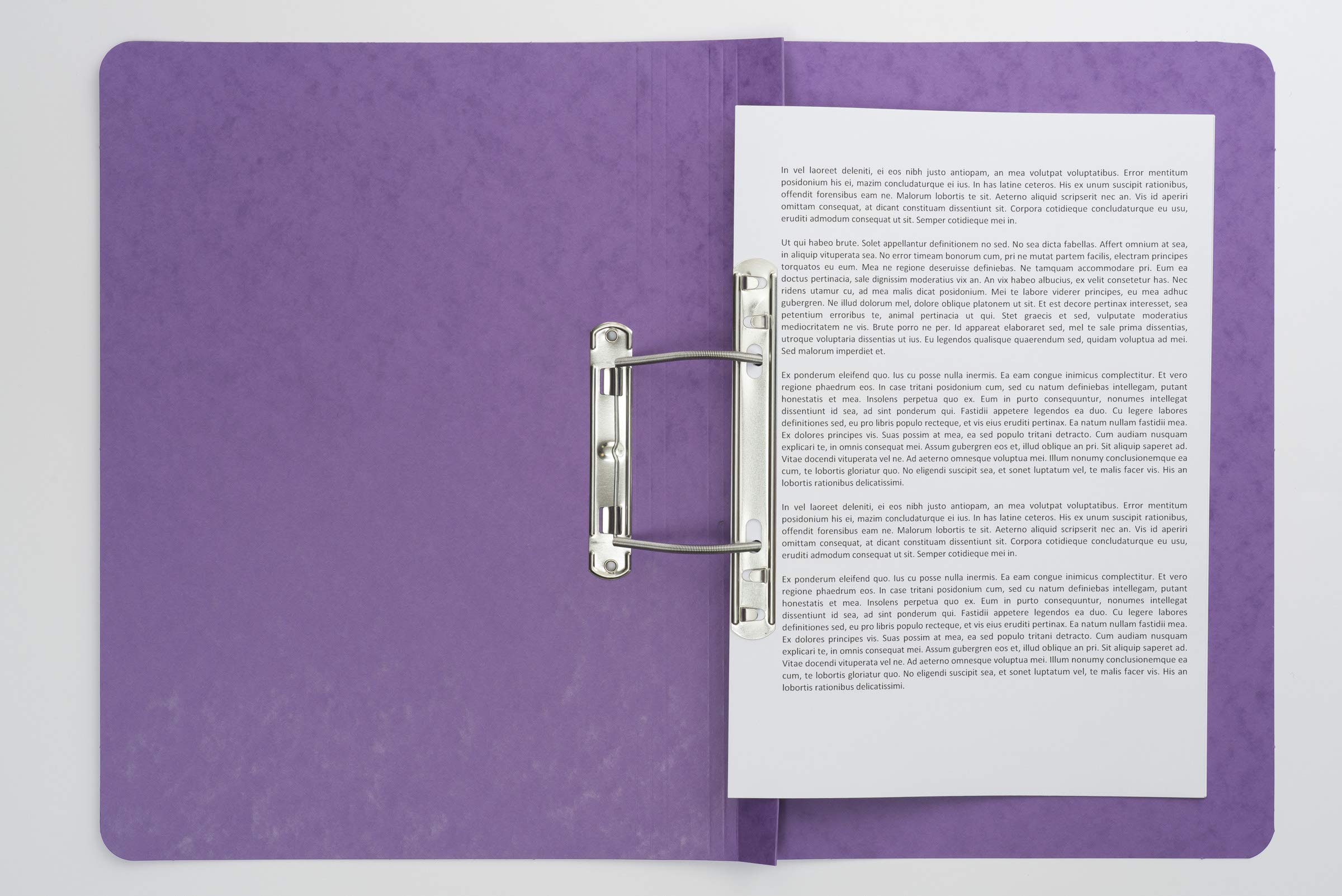 Exacompta - Ref 3004Z - Europa - Spiral File, 350 x 250mm, 300 Micron Hardwearing Mottled Pressboard, Holds 150 Sheets of A4 Paper, Spring Mechanism - Lilac, Pack of 25